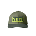 YETI Logo Badge Trucker Hat - Highlands Olive/ Forest-Caps-888830177457