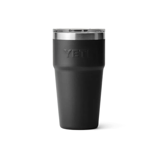 YETI Rambler 16 OZ 473ml Tumbler Pint Cup - Black-Drinkware-888830129173
