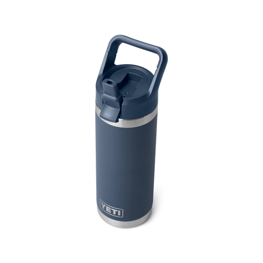 YETI Rambler 18oz/532m Bottle with Straw Cap - Navy-Drinkware-888830277140