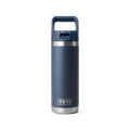 YETI Rambler 18oz/532m Bottle with Straw Cap - Navy-Drinkware-888830277140