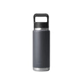 YETI Rambler 26 OZ 769 ML Bottle With Straw Cap - Charcoal-Drinkware-888830276853
