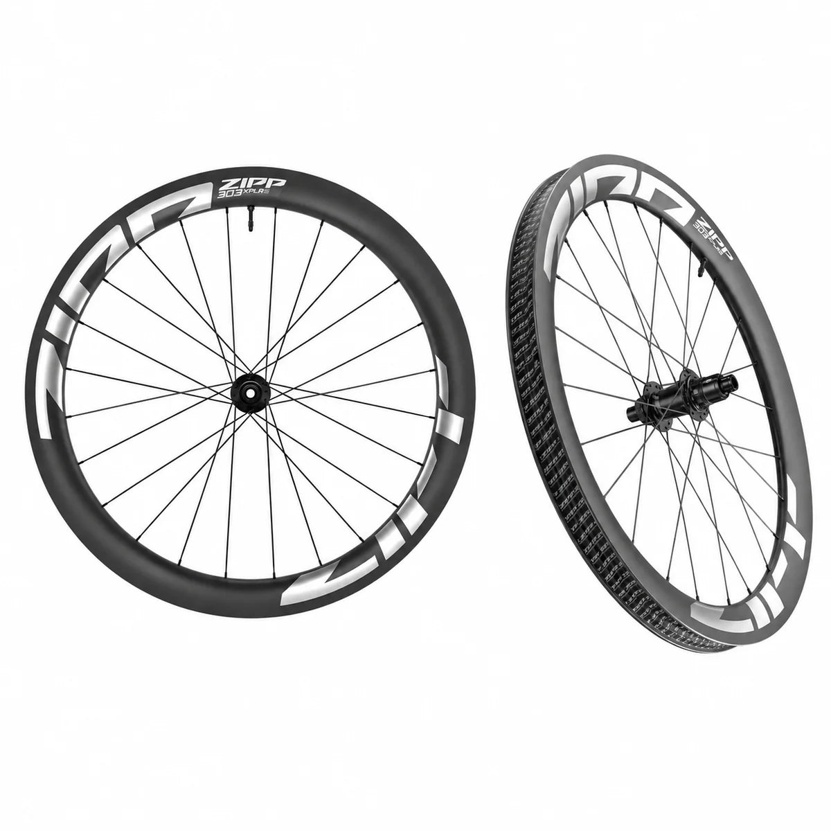 ZIPP 303 XPLR S White front and rear wheelset