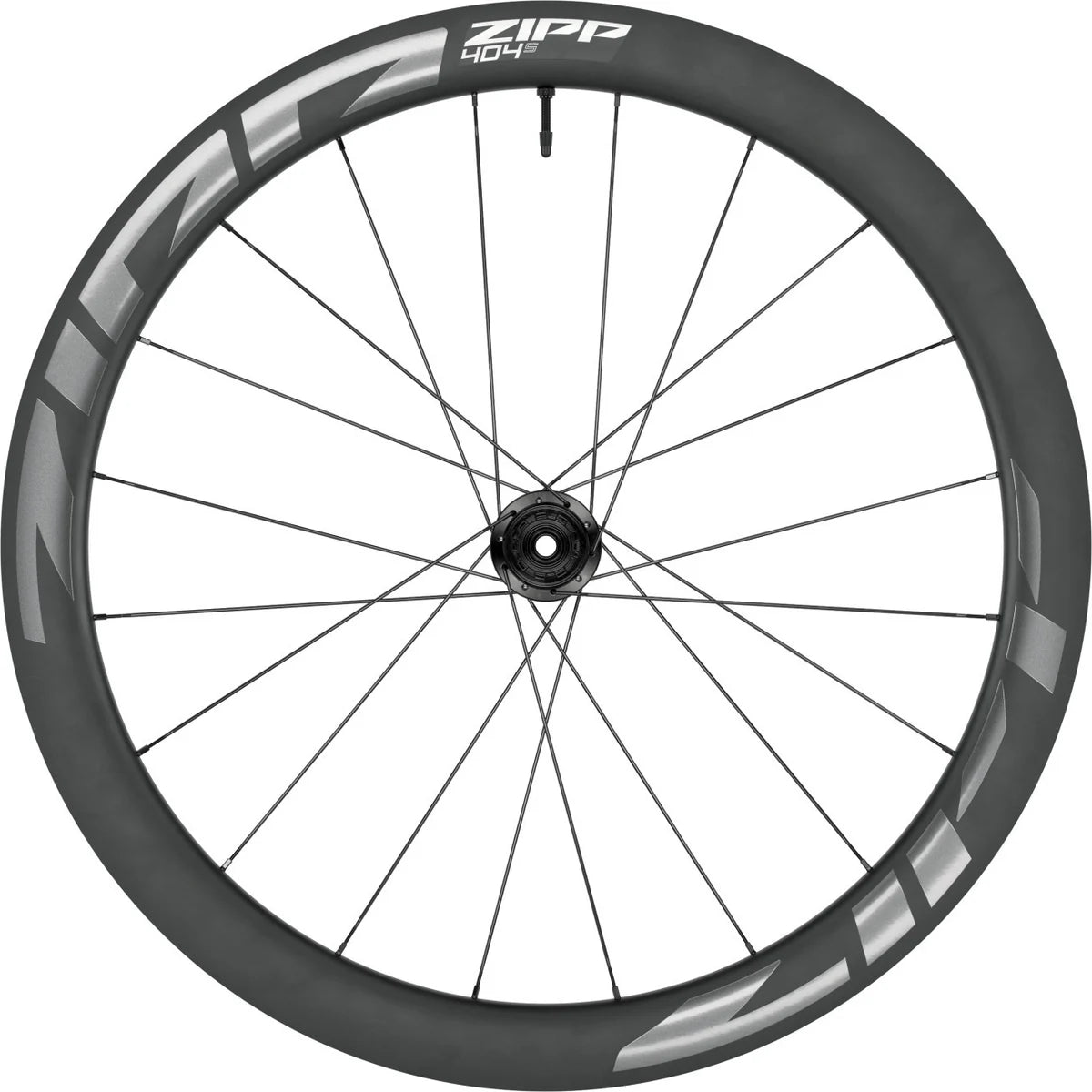 ZIPP 404 S Grey rear wheel shown with SRAM XDR freehub