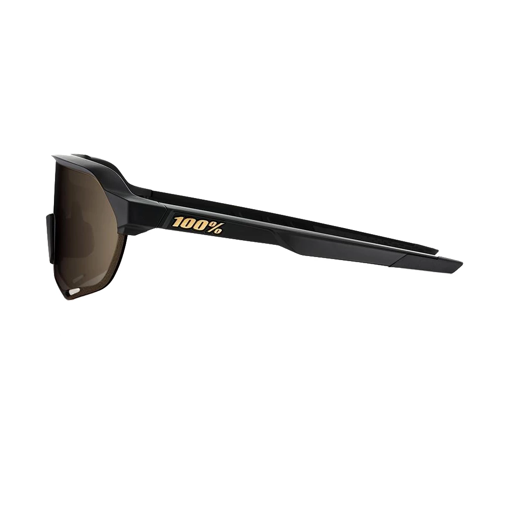 RIDE 100% Eyewear S2 - Matte Black/Soft Gold Lens