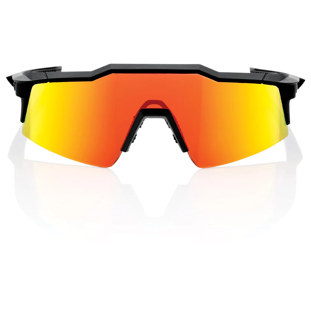 RIDE 100% Eyewear Speedcraft SL - Soft Tact Black Hiper Red Multilayer Mirror Lens