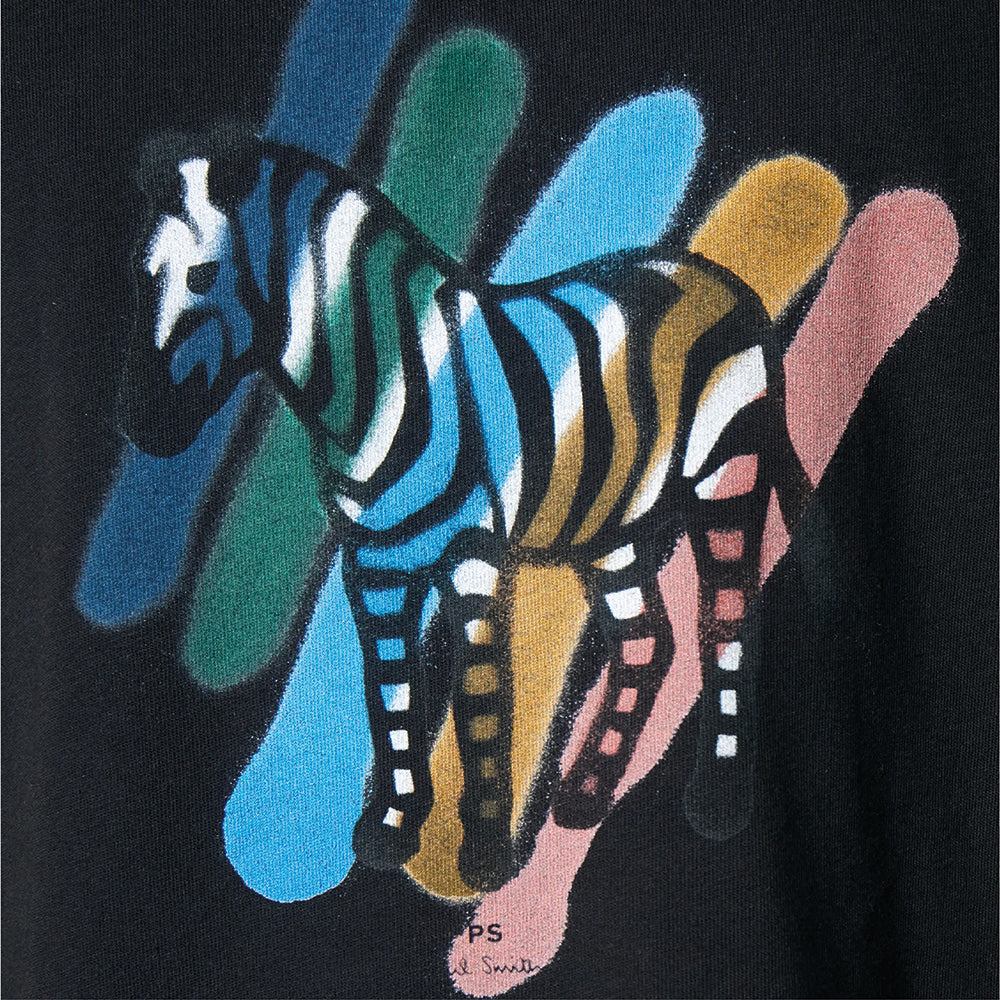 PAUL SMITH Broad Stripe Zebra Tshirt - Black