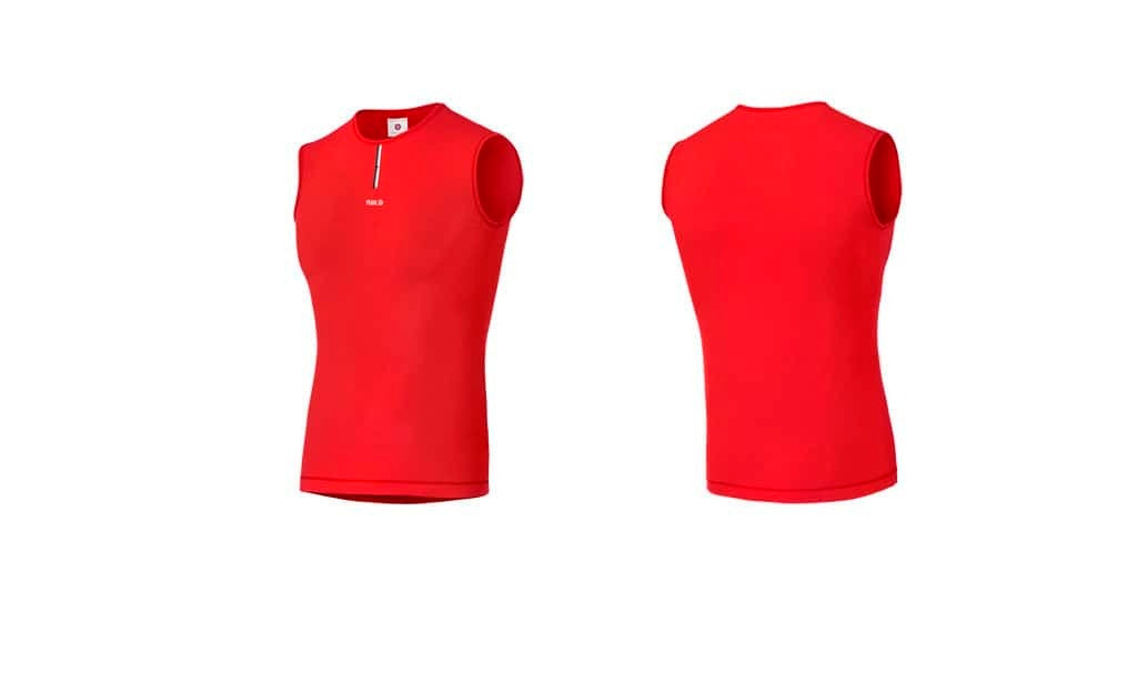 PEDALED Camiseta Interior Sin Mangas Merino Essential - Rojo