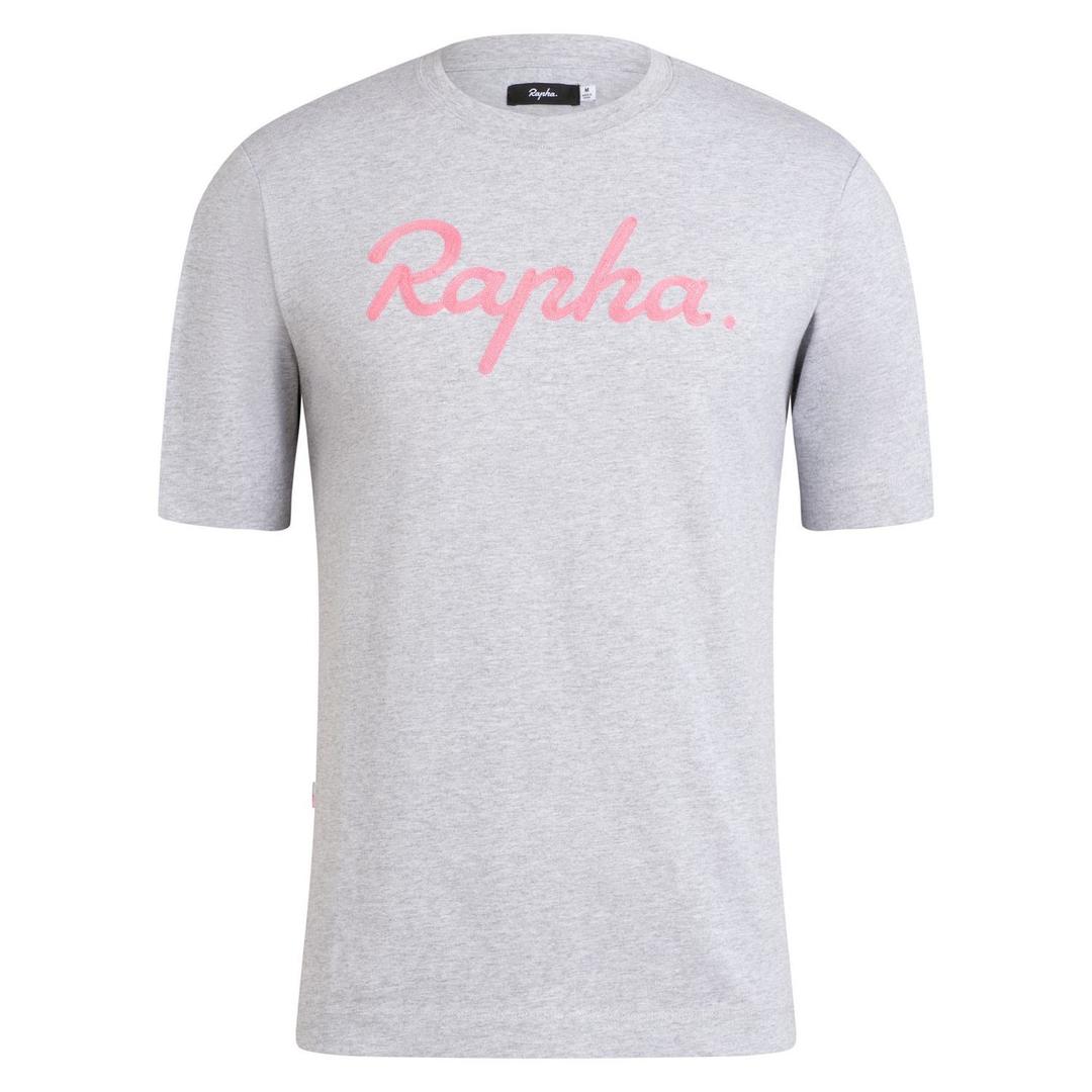 RAPHA Logo Camiseta - Grey/Pink