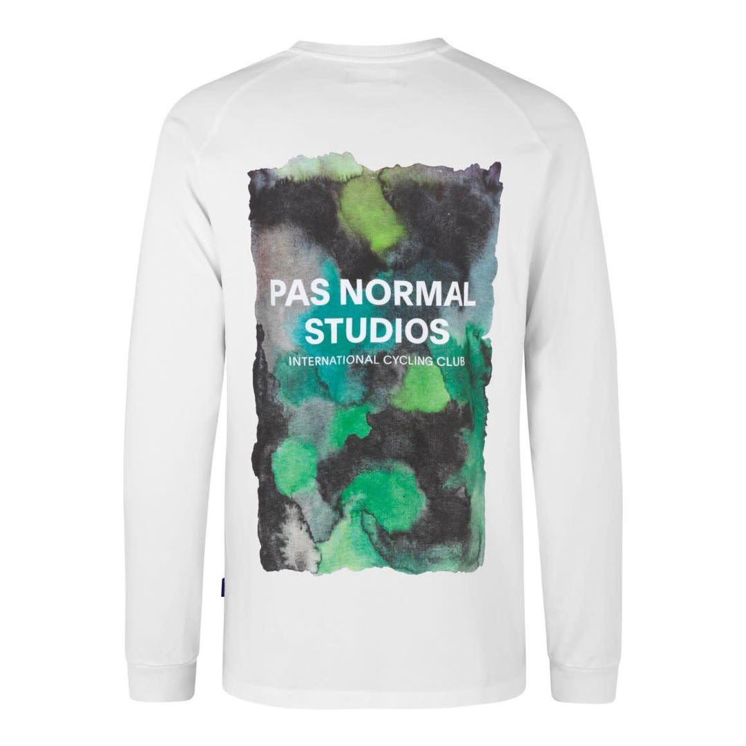  PAS NORMAL STUDIOS  Camiseta Manga Larga Logo - Water Green
