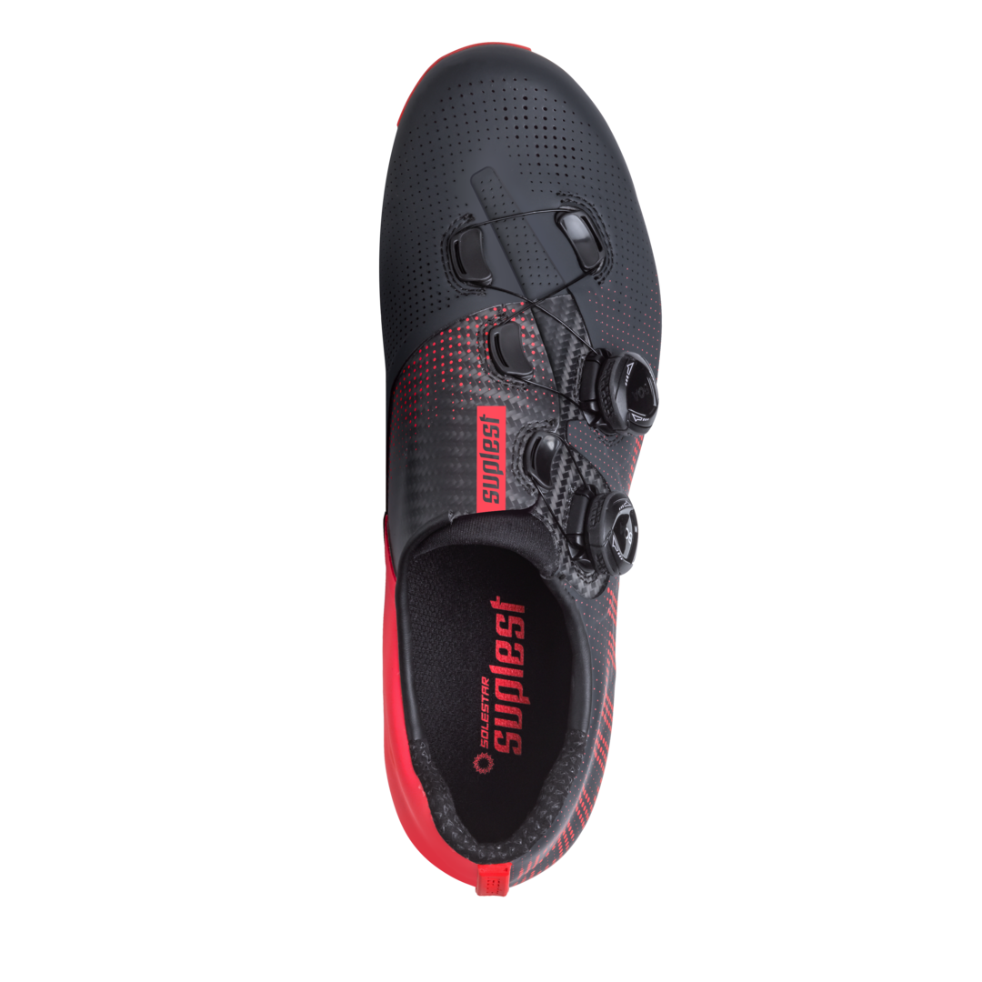 SUPLEST Road Cycling Shoes Road Pro - Black/Red