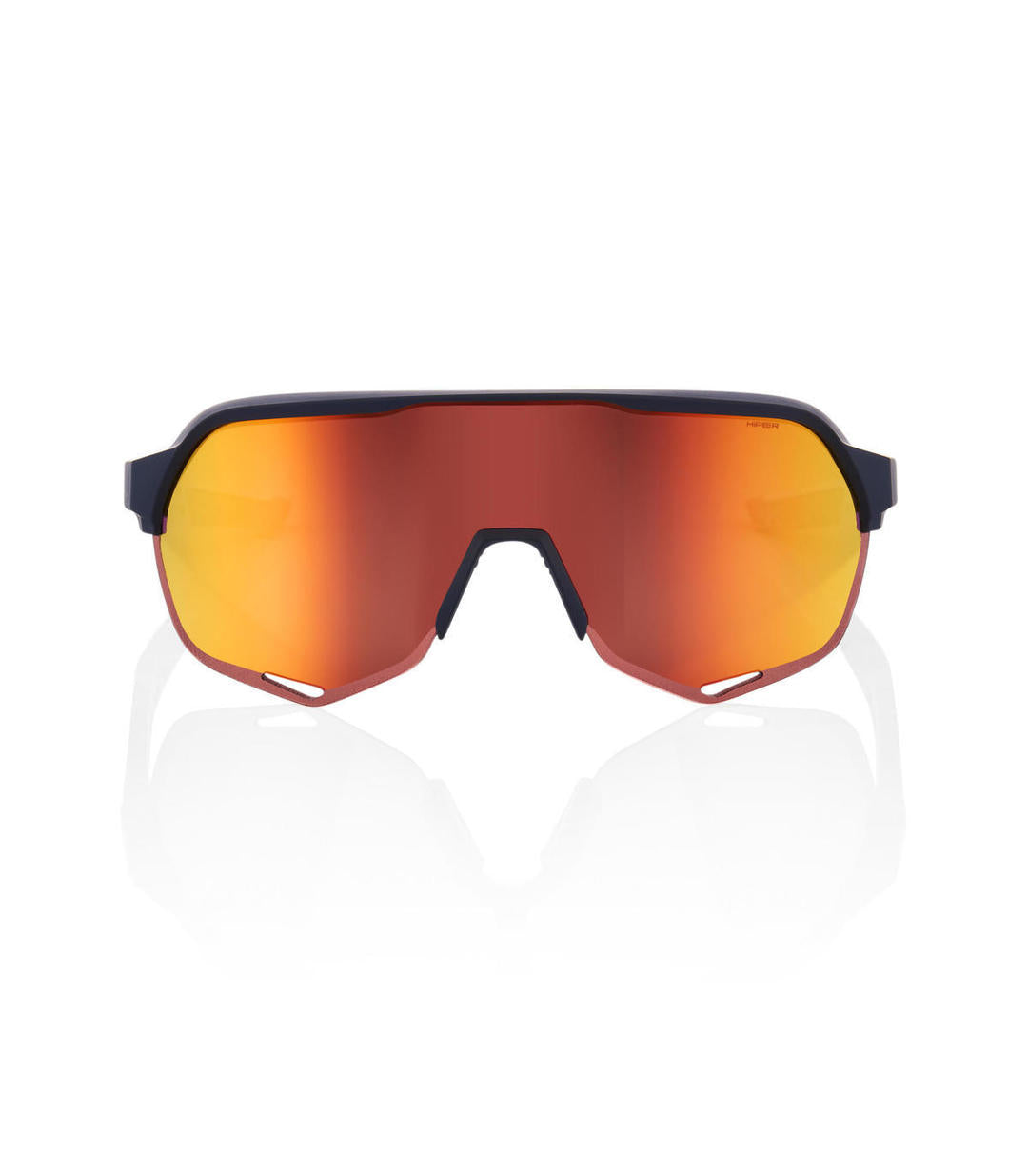 RIDE 100% Eyewear S2  Soft Tact Flume - Hiper Red Multilayer Mirror  Lens