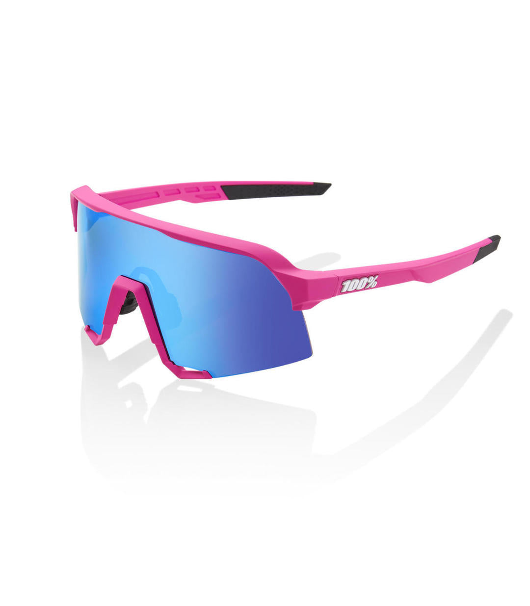 RIDE 100% Gafas de Sol S3 - Pink Hiper Blue Multilayer Mirror Lens
