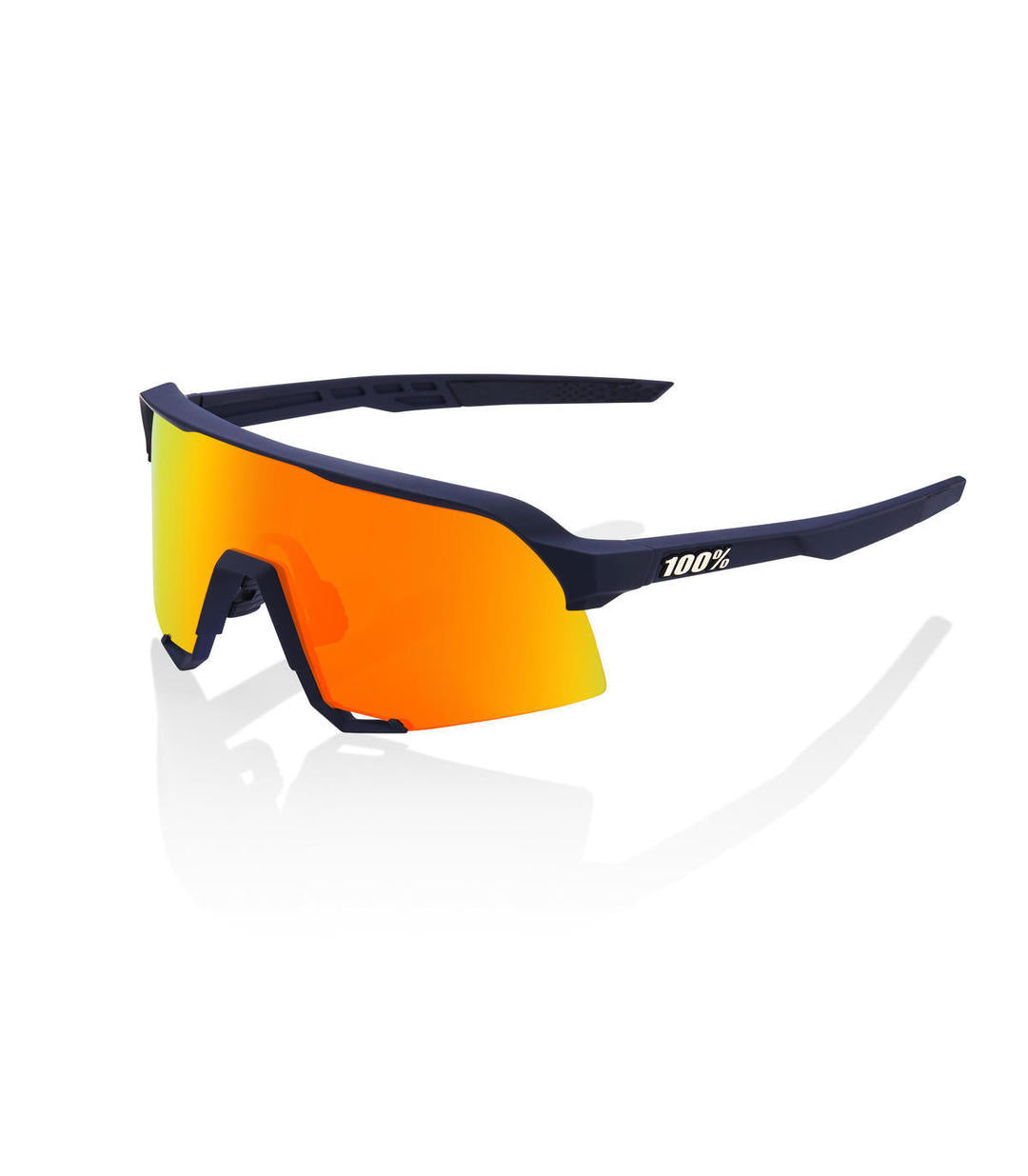 RIDE 100% Gafas de Sol S3 - Soft Tact Flume Hiper Red Multilayer Mirror Lens