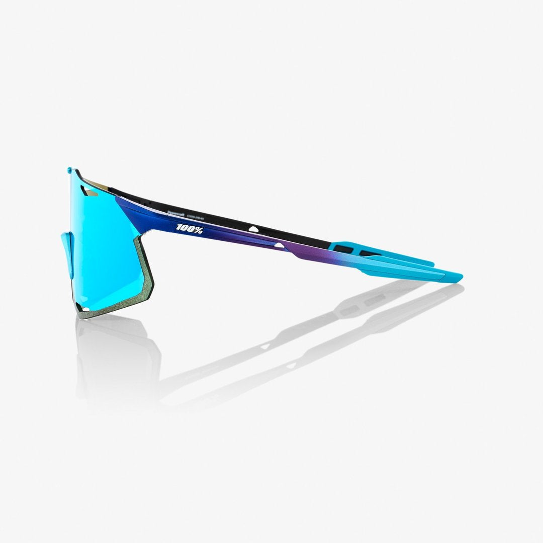 RIDE 100% Gafas de Sol Hypercraft - Matte Metallic Into the Fade/Blue Topaz Multilayer Mirror Lens