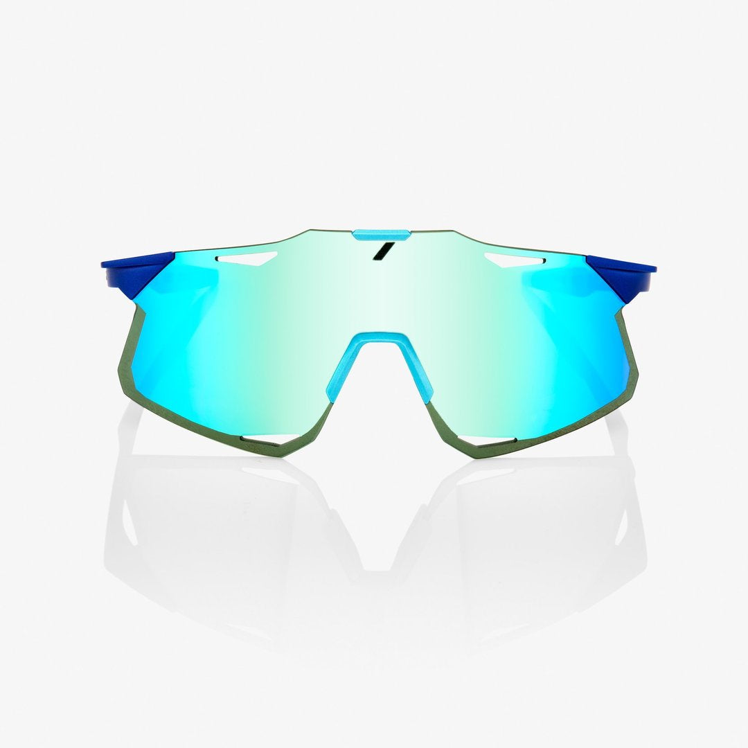 RIDE 100% Gafas de Sol Hypercraft - Matte Metallic Into the Fade/Blue Topaz Multilayer Mirror Lens