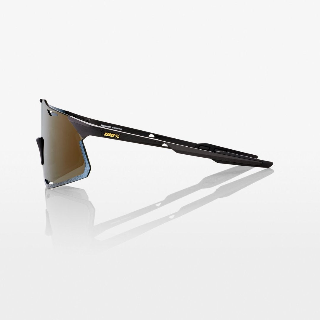RIDE 100% Eyewear Hypercraft - Matte Black Soft Gold Mirror Lens