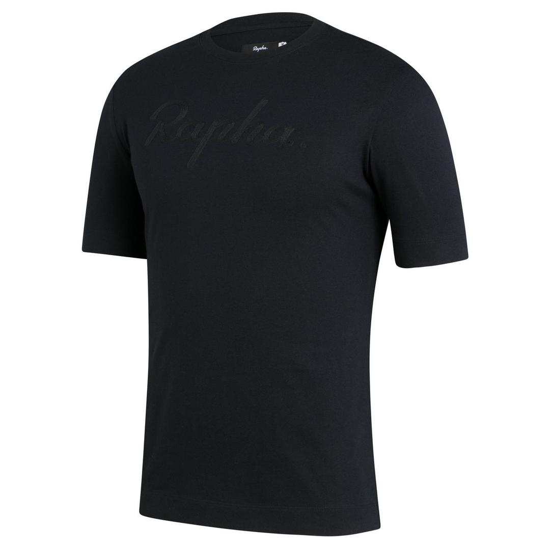 RAPHA Logo Camiseta - Black/Black