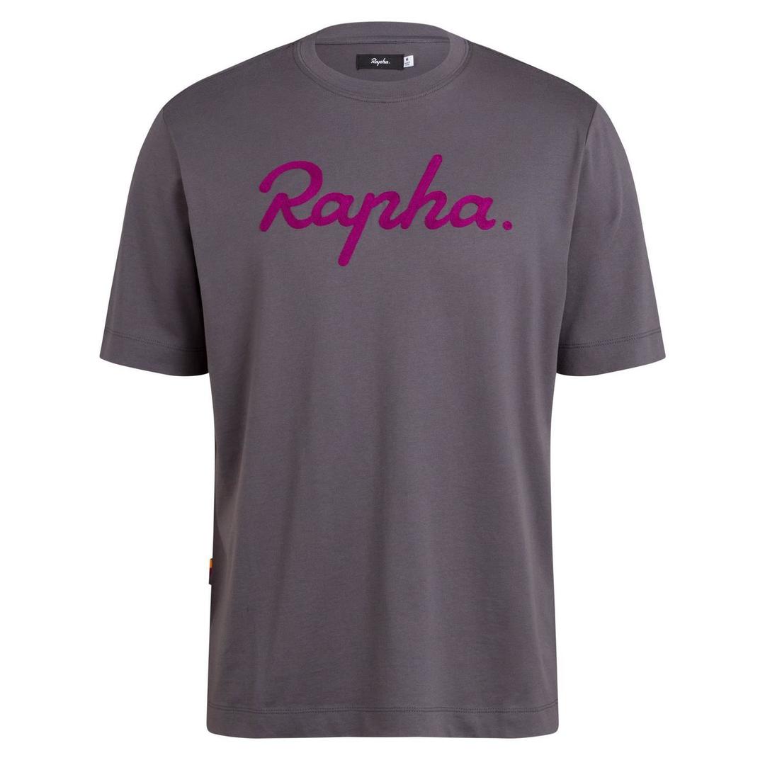RAPHA Logo Camiseta - Carbon Grey/Mauve