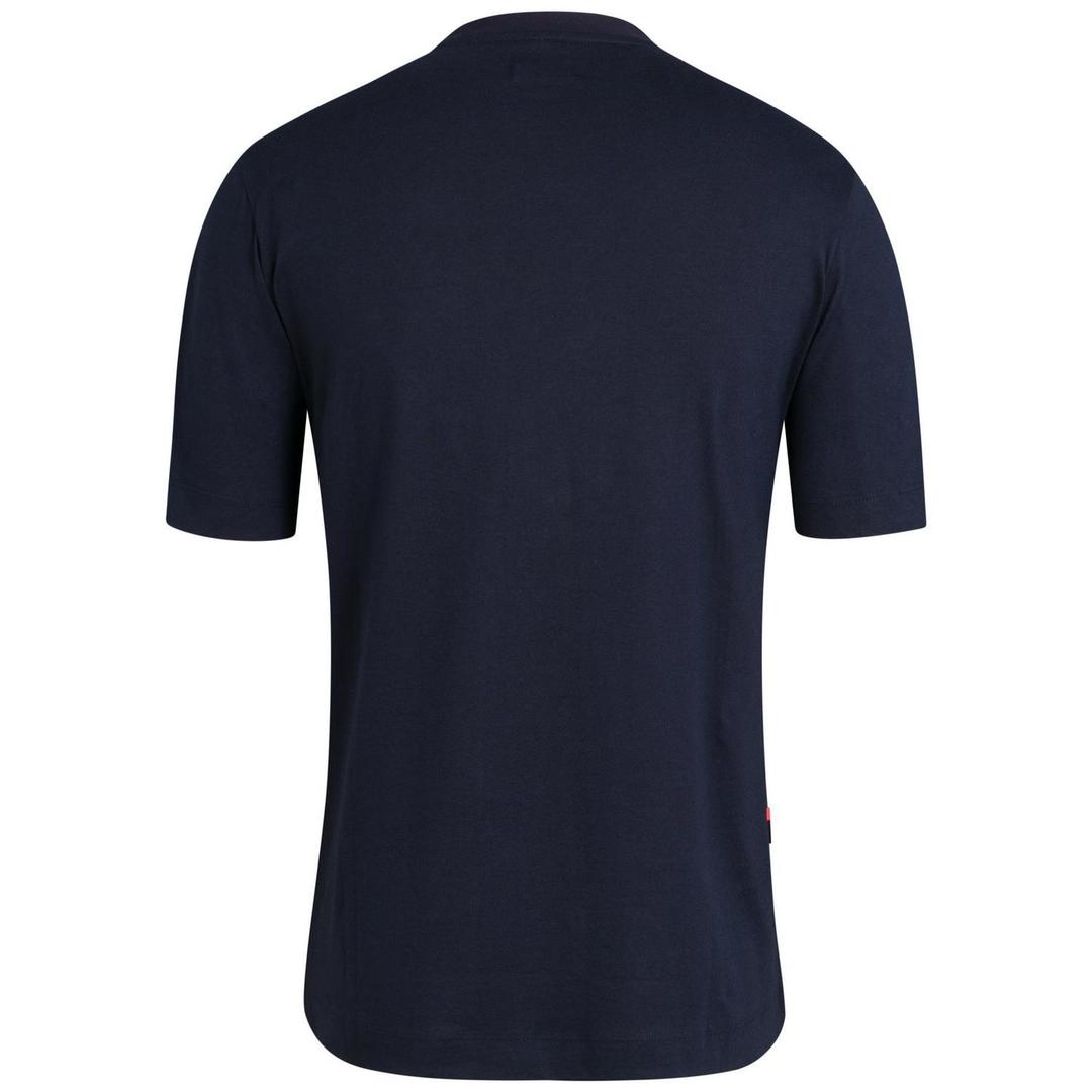 RAPHA Camiseta Logo Pocket - Azul Marino/ Rosa de Alta Visibilidad