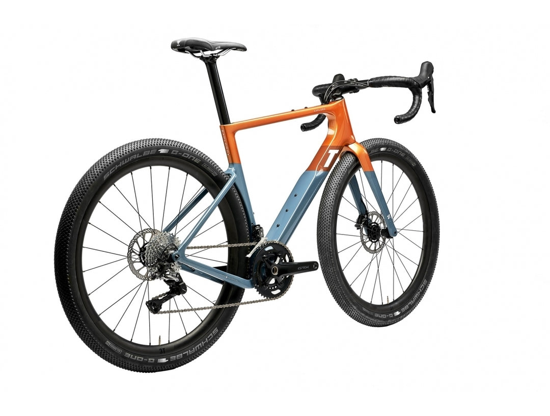 3T Exploro Race Max Complete Bike Gravel Shimano GRX 2X - Orange Blue