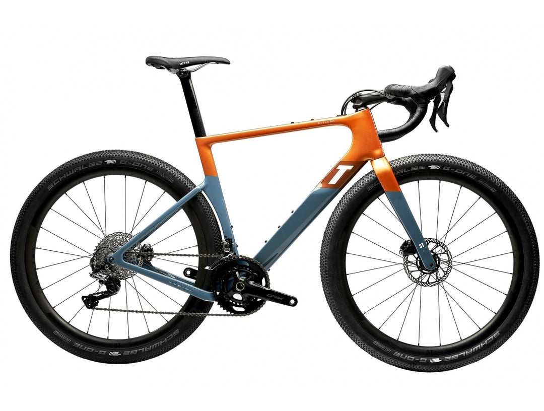 3T Exploro Max Bicicleta Completa Gravel Shimano GRX 2X - Orange Blue