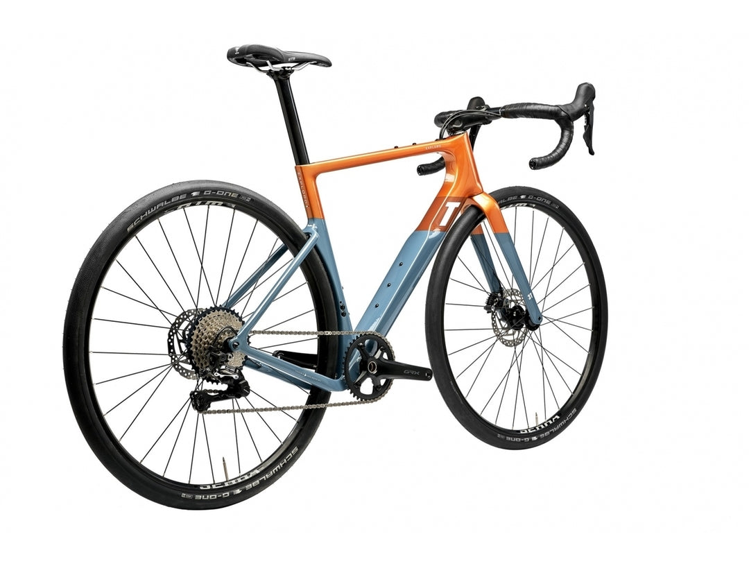 3T Exploro Race Complete Bike Gravel Shimano GRX 1X - Orange Blue