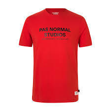PAS NORMAL STUDIOS Logo Samarreta Bermudes Sleeve - Red
