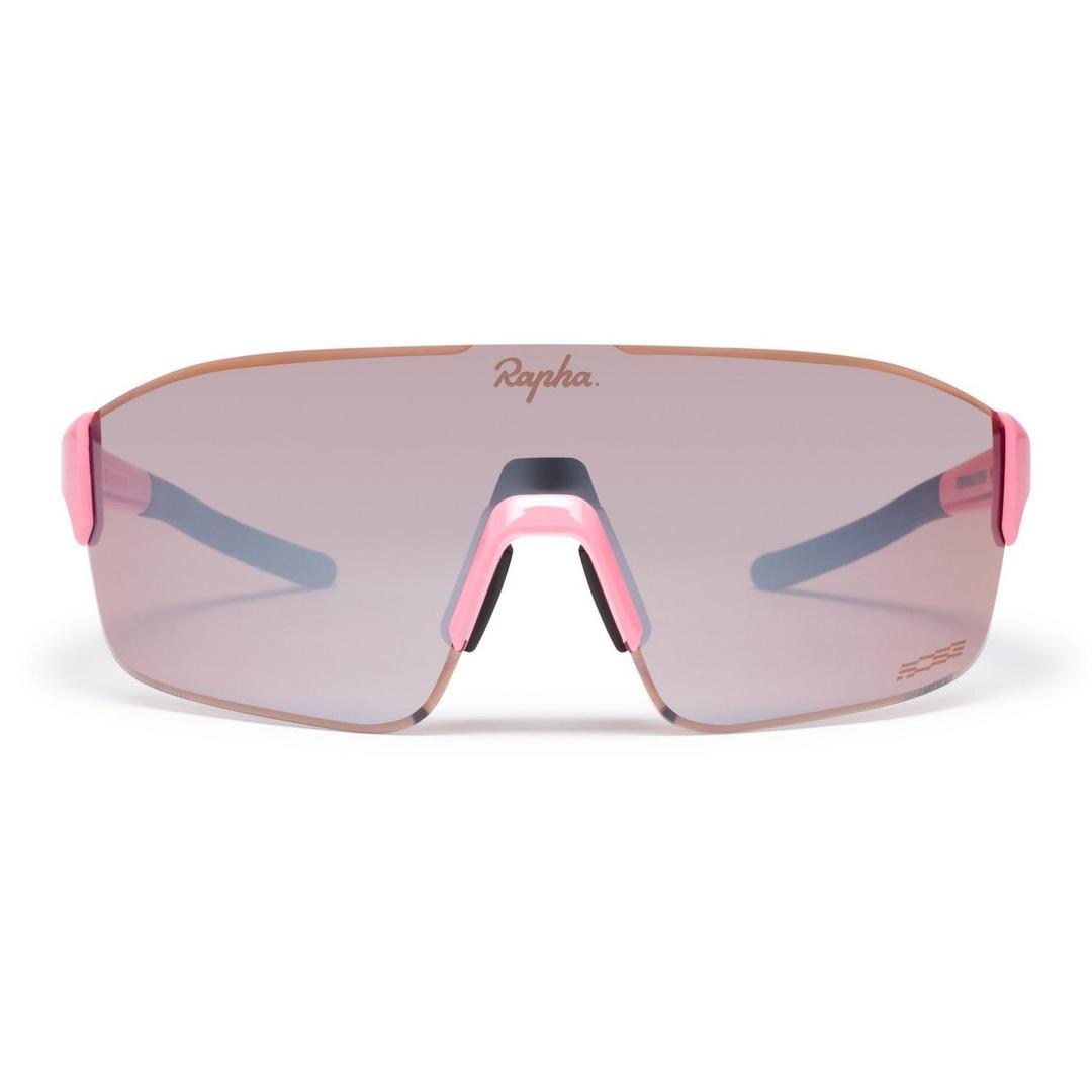 RAPHA Pro Team Frameless Glasses - Pink/Black Mirror Lens