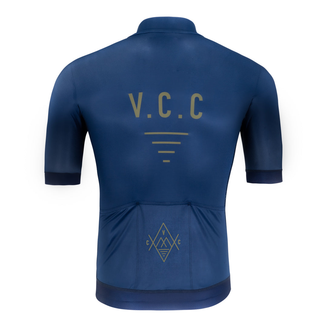 VELODROM VCC Jersey - Reflective Navy/Gold