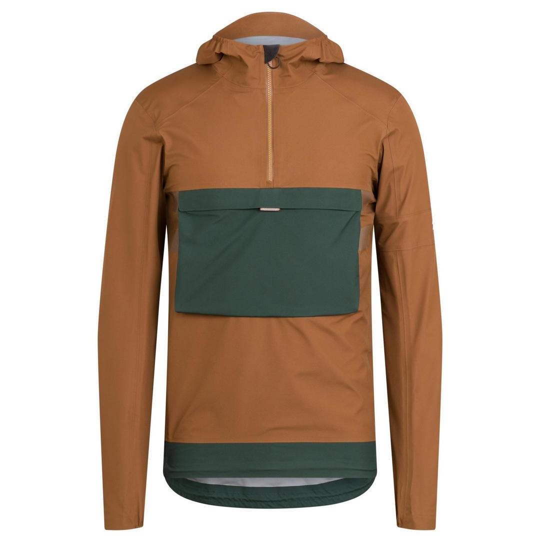 RAPHA Explore Hooded GORE TEX Pullover - Brown/Green