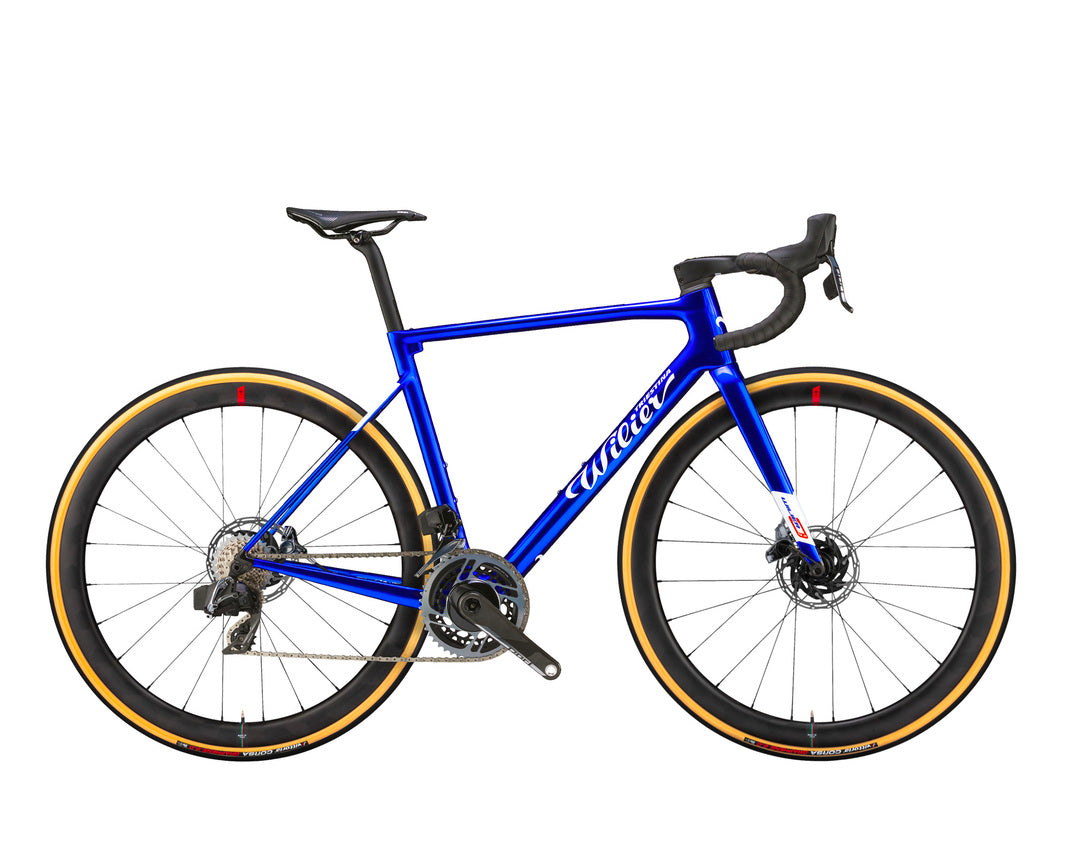 WILIER 0 SLR Bicicleta de carretera Shimano Ultegra DI2 Disco +  SLR38KC Carbono Disco - Admiral Blue