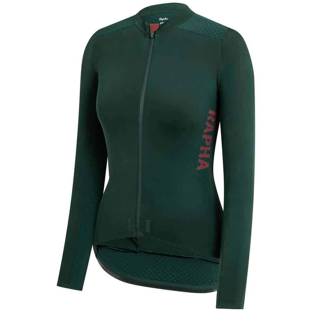 RAPHA Pro Team Aero Long Sleeve Women Jersey - SCA Dark Green