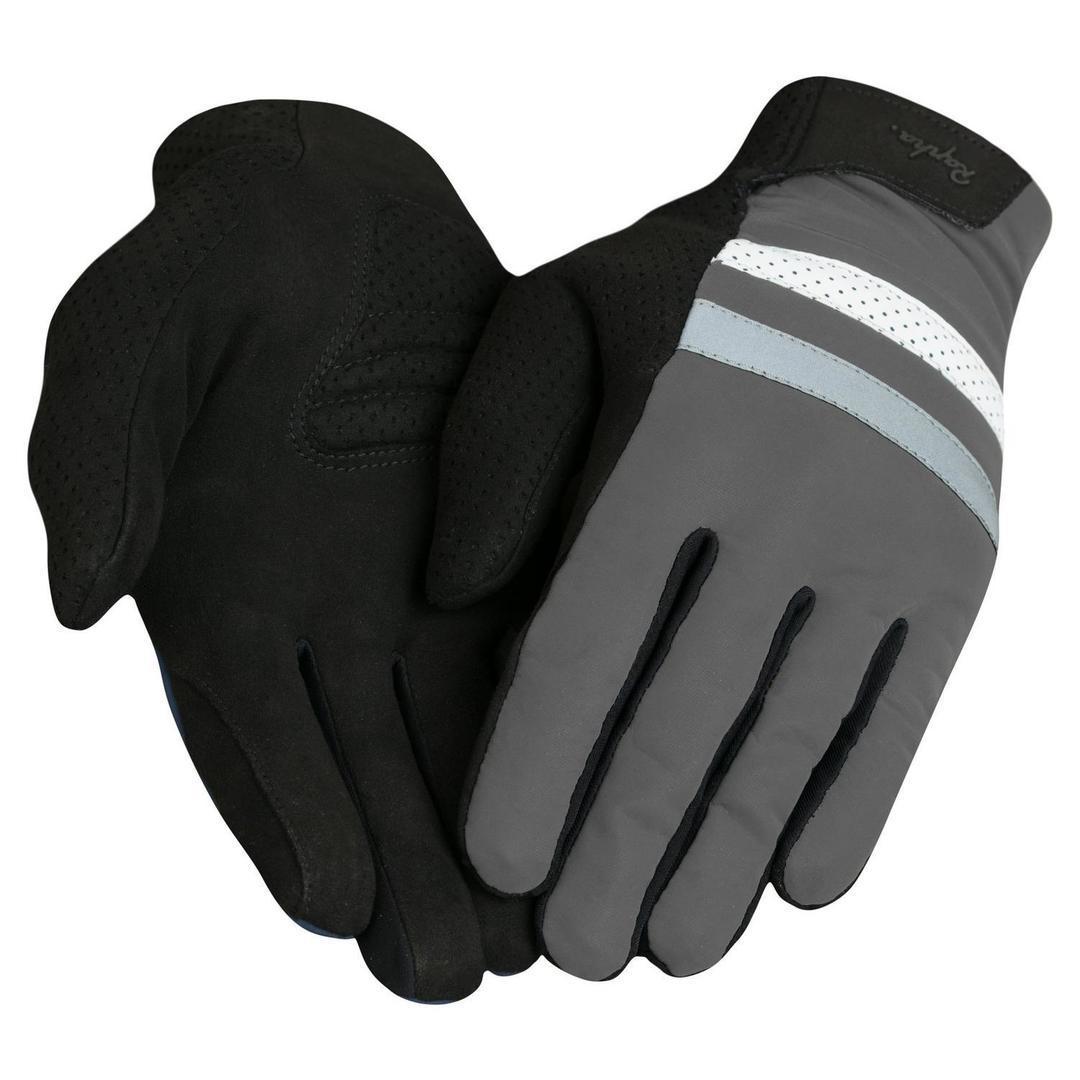 RAPHA Brevet Reflective Gloves - Black Grey