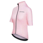 CAFE DU CYCLISTE  Dones Maillot de Ciclisme Fleurette - Guimauve Pink