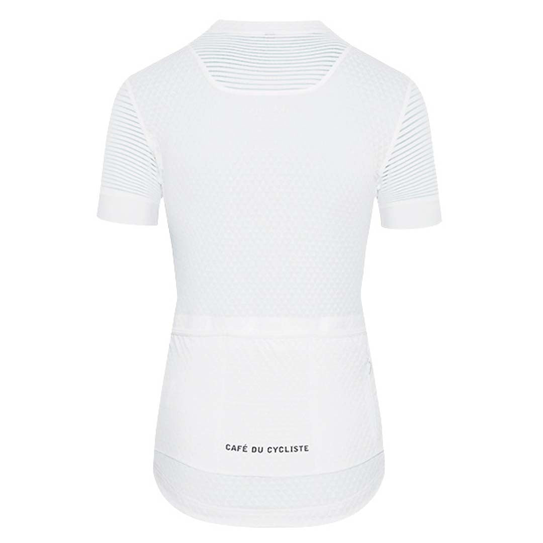 CAFE DU CYCLISTE Micheline UltraLight Cycling Maillot Chica - White