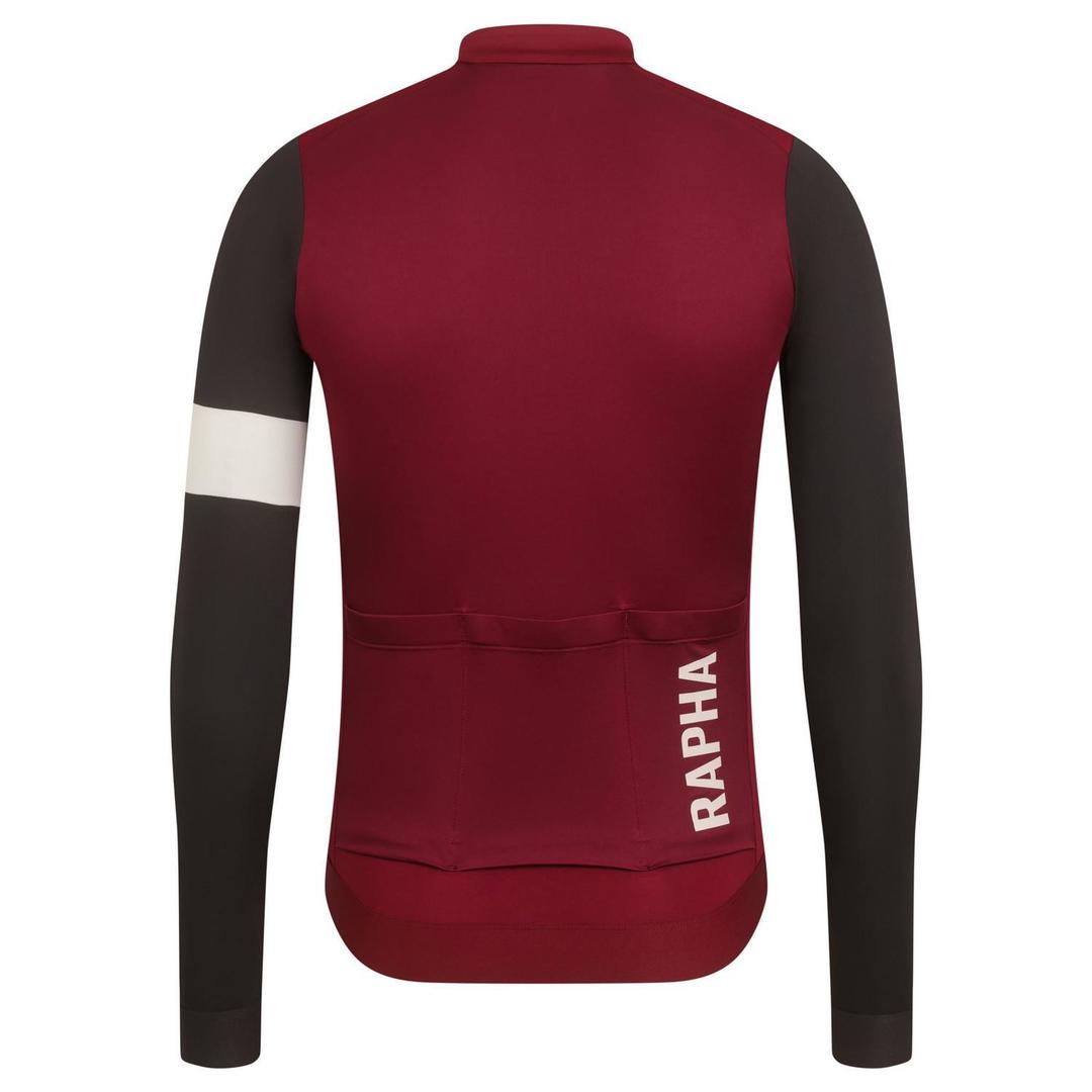 RAPHA Pro Team Training Long Sleeve Jersey - CBE Burgundy/Black