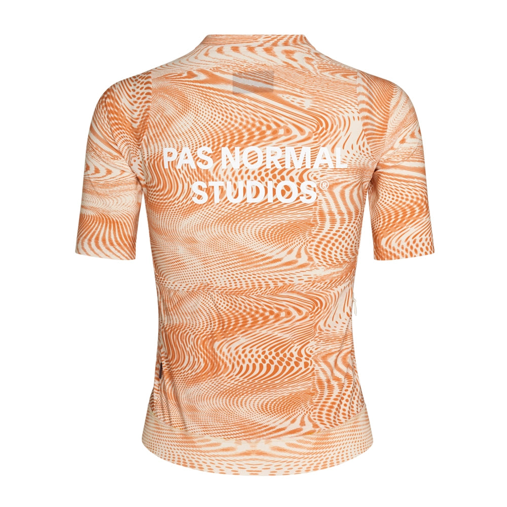 PAS NORMAL STUDIOS Essential Dones Maillot de Ciclisme SS23 - Orange Psych