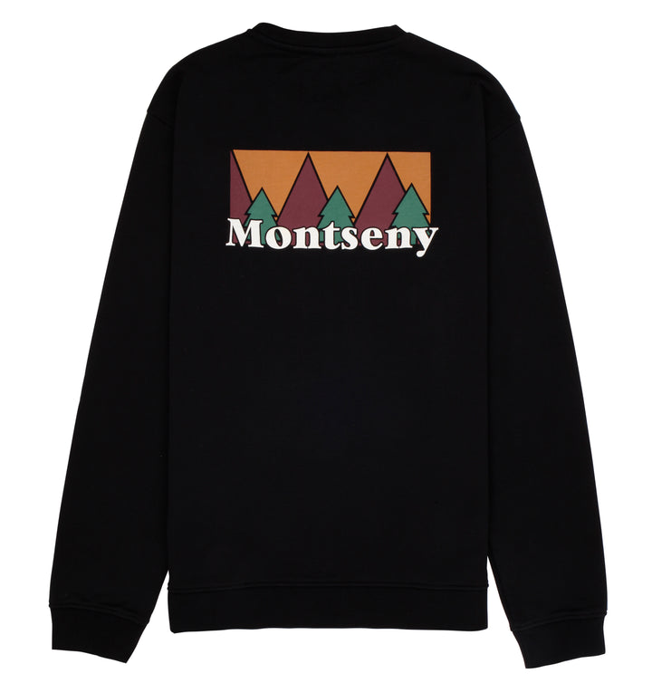 LASER Montseny Crewneck Sweatshirt - Black