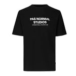 PAS NORMAL STUDIOS LOGO TSHIRT SHORT SLEEVE BLACK front side