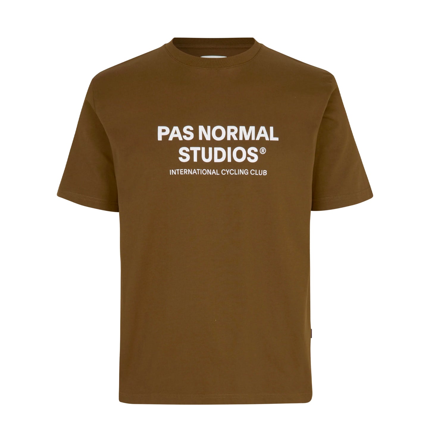PAS NORMAL STUDIOS Off Race Camiseta Manga Corta con Logo - Army Brown
