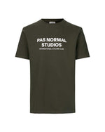 PAS NORMAL STUDIOS Logo TShirt Short Sleeve - Dark Olive