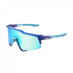 RIDE 100% Gafas de Sol Speedcraft - Matte Matallic Into the Fade Blue Topaz Multilayer Mirror Lent