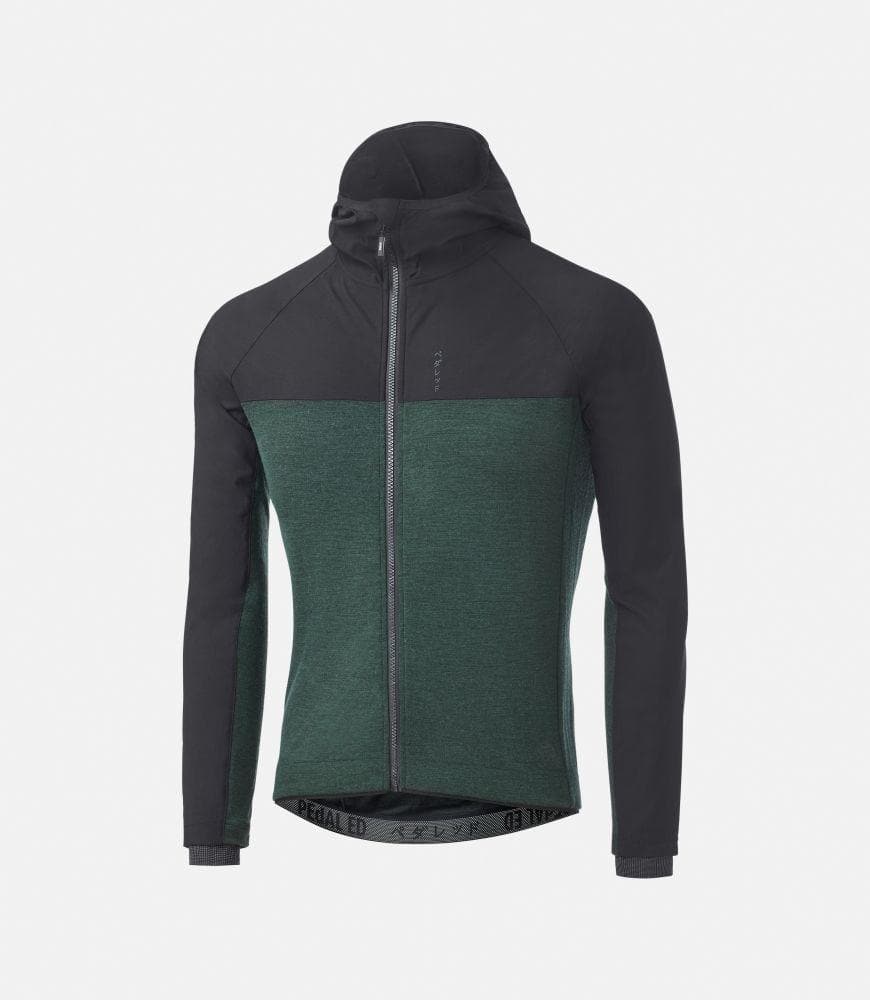 PEDALED Jary All-Road Hooded Jersey - Forest Green Default Pedaled 