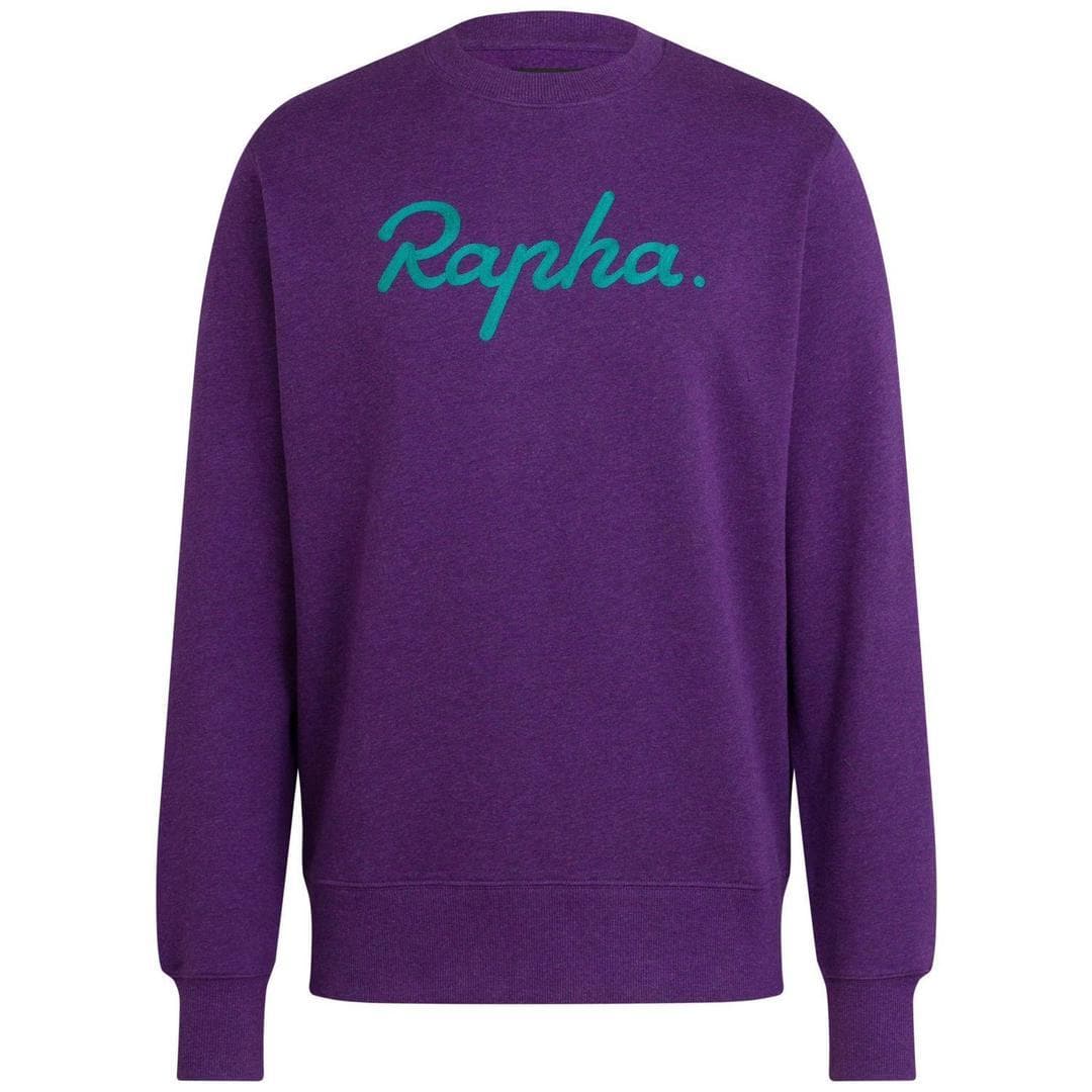 RAPHA Logo sweatshirt - BMF Purple Marl/Teal Default Rapha 