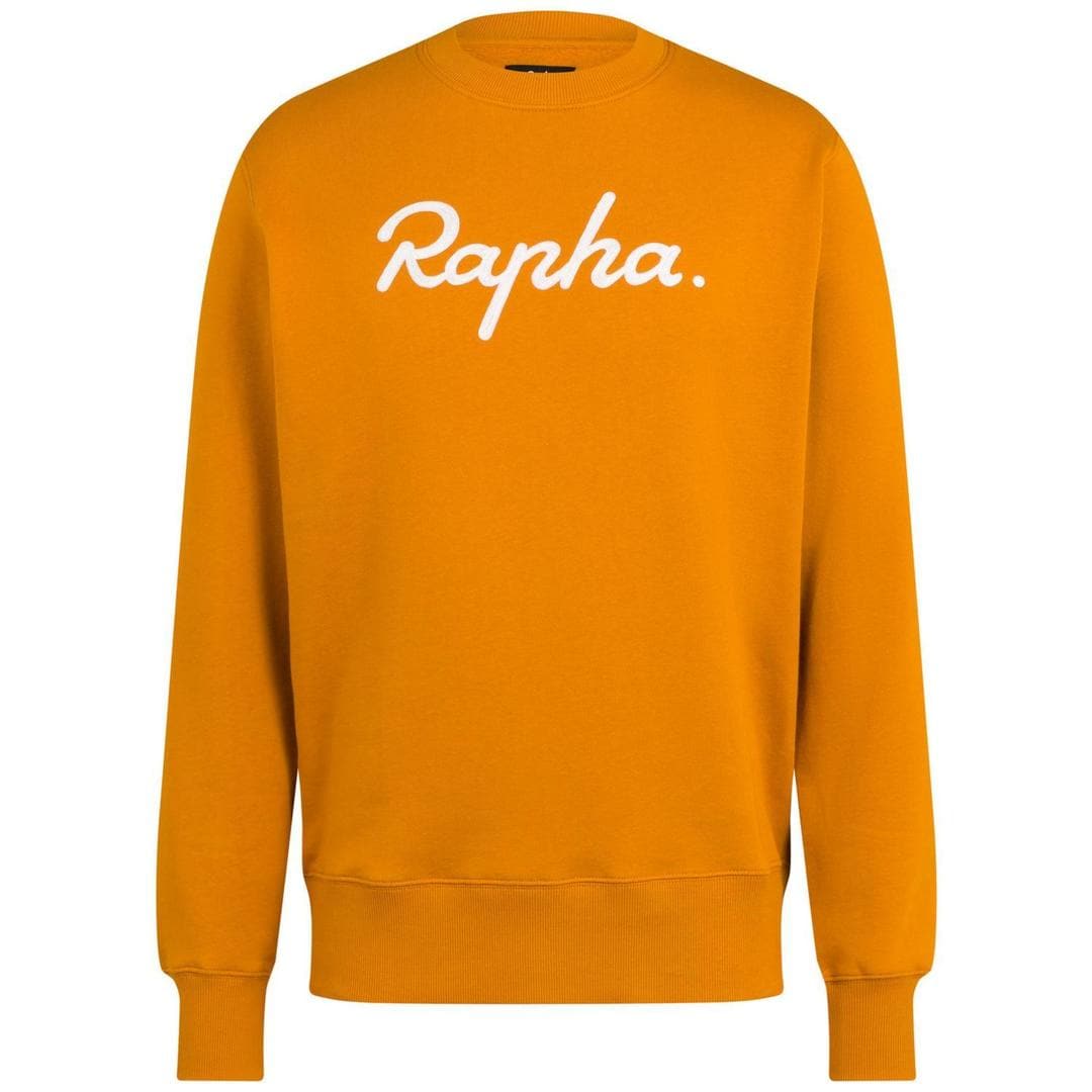 RAPHA Logo Sweatshirt - TCB Mustard Default Rapha 