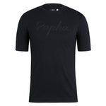 RAPHA Logo T-Shirt - Black/Black Default Velodrom Barcelona 