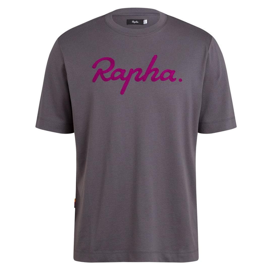 RAPHA Logo T-shirt - Carbon Grey/Mauve Default Rapha 