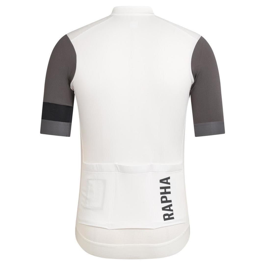 RAPHA Pro Team Training Jersey - WCB White Carbon Grey rear panel
