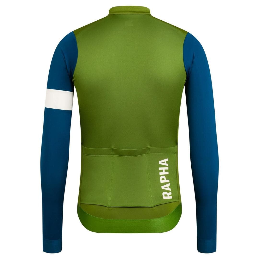 RAPHA Pro Team Training Long Sleeve Jersey - Green/Teal Default Rapha 