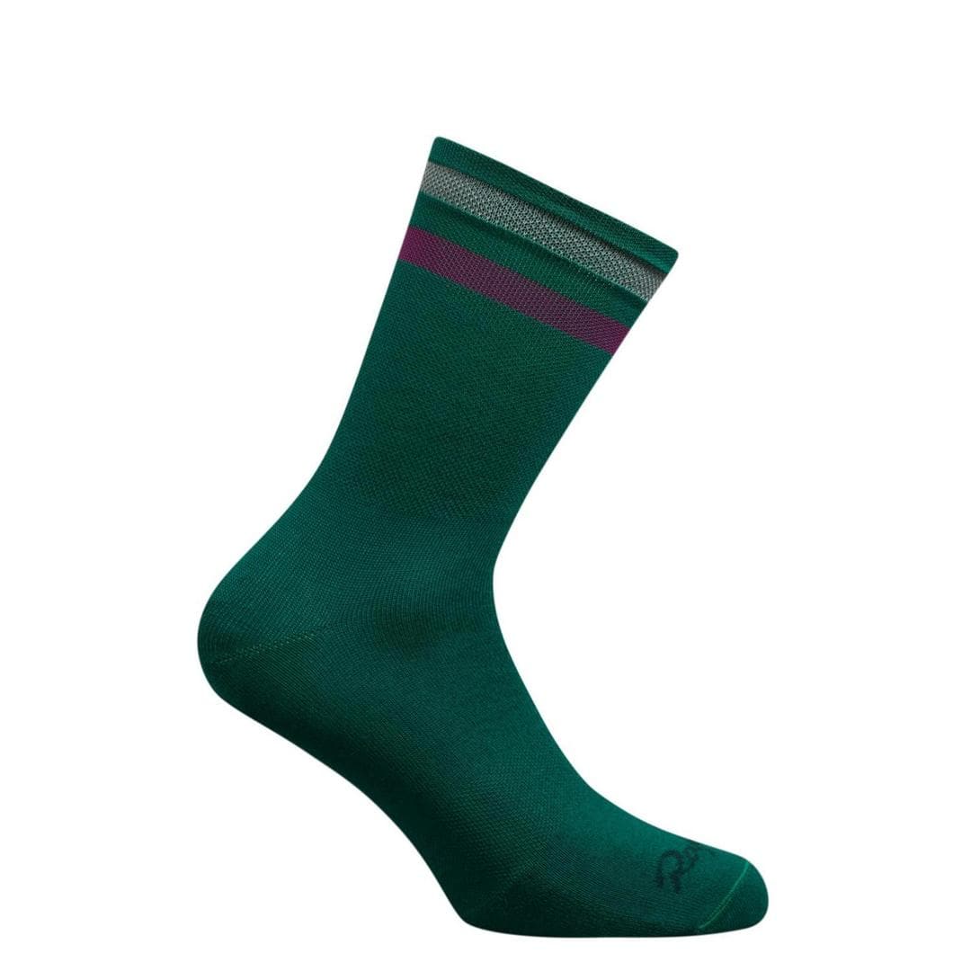 RAPHA Reflective Brevet Socks - Regular BGC Green/Mauve Default Rapha 